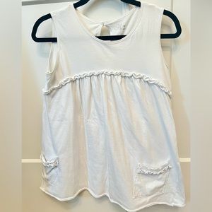 White tank w pockets